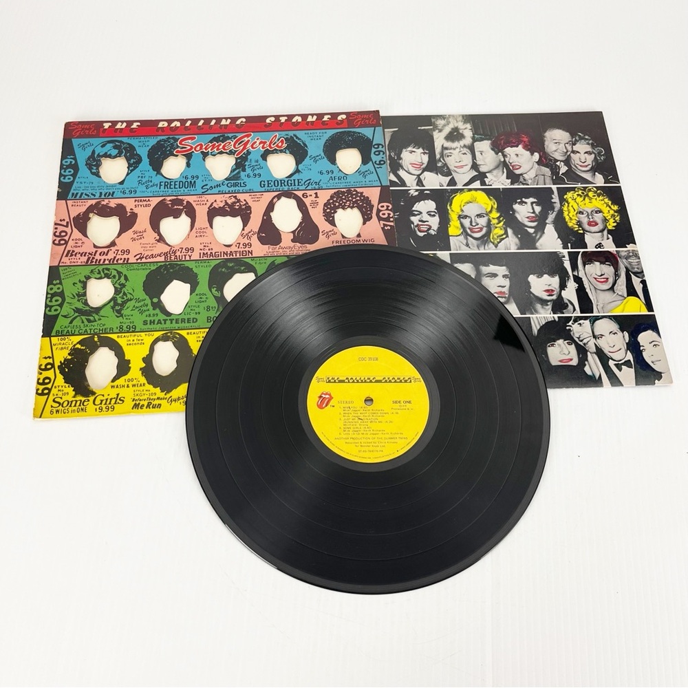 Vintage 1978 Rolling Stones Some Girls 1st Version Uncensored Vinyl Record LP